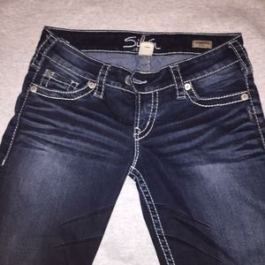 Silver skinny jean